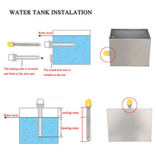Carregar imagem no visualizador da galeria, Oomvarmer Water Tank Heating Element 220v Electric Heating Tube Immersion Water Heater Element Stainless Steel
