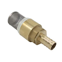 Load image into Gallery viewer, Oomvarmer Filter foot valve 1/2 3/4 1 inch with hose conector 12 16 19mm - foot valve strainer for pump
