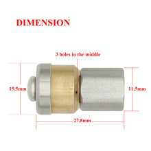Charger l&#39;image dans la galerie, oomvarmer 1/8” 1/4&quot; 3/8&quot; buse nettoyage canalisation haute pression 250bar femelle - nettoyeur pour toilette/égouts/Tuyau 
