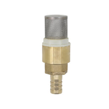 Load image into Gallery viewer, Oomvarmer Filter foot valve 1/2 3/4 1 inch with hose conector 12 16 19mm - foot valve strainer for pump
