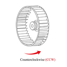 Load image into Gallery viewer, Oomvarmer Furnace blower wheel CCW centrifugal extractor fan dryer wheels squirrel cage fan motor oven radial exhaust fan
