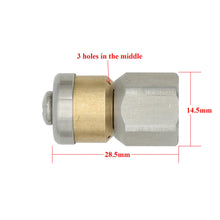 Charger l&#39;image dans la galerie, oomvarmer 1/8” 1/4&quot; 3/8&quot; buse nettoyage canalisation haute pression 250bar femelle - nettoyeur pour toilette/égouts/Tuyau 
