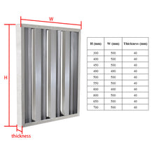 Load image into Gallery viewer, Oomvarmer Restaurant kitchen hood baffle grease filter commercial kitchen hood extractor cooker hood grease filter 40mm
